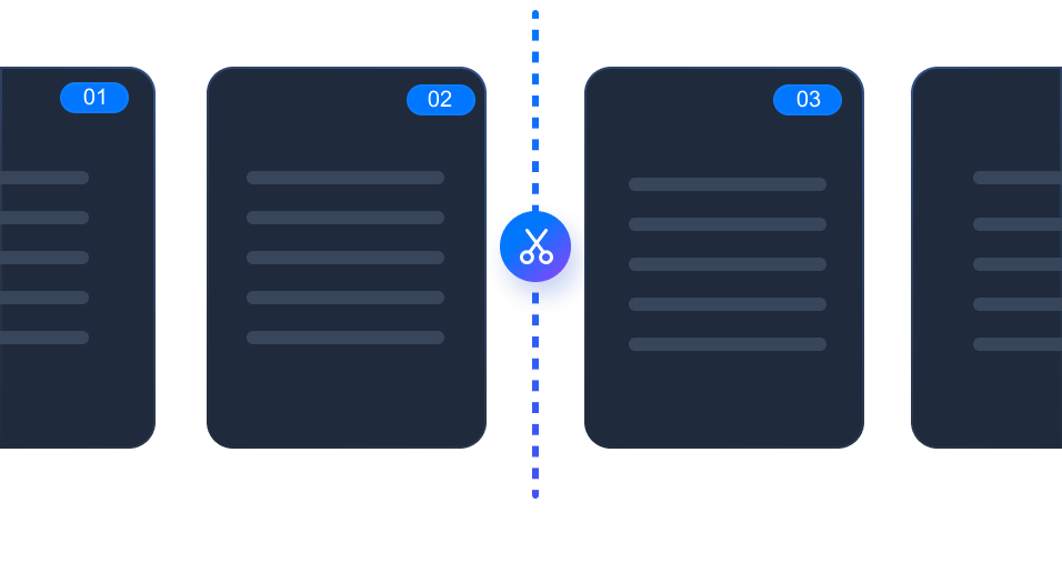 Intelligent page splitting